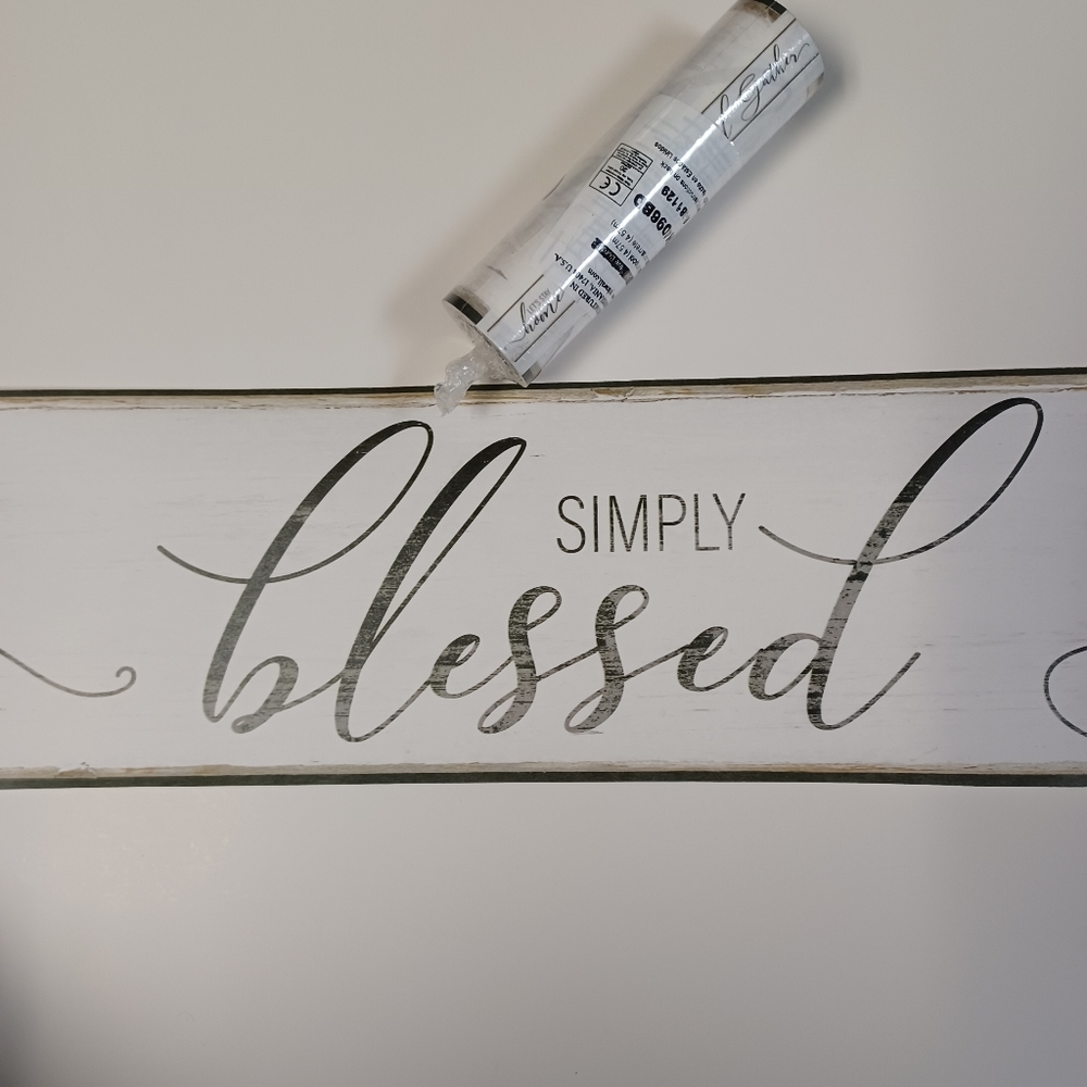 Wallpaper Border Lets Stay Home Farmhouse Words